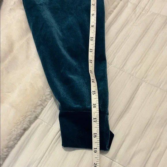 SET Liverpool Los Angeles Dark Teal Relaxed Fit Velvet Tracksuit - Picture 7 of 11